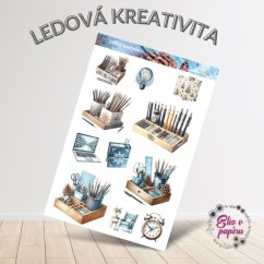 Ledová kreativita | Samolepky do diáře