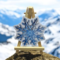 Sněhová vločka | Maxi kusová samolepka pro diář i scrapbook