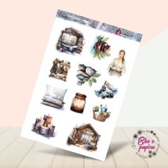 Zasněžené wellness | Samolepky do diáře