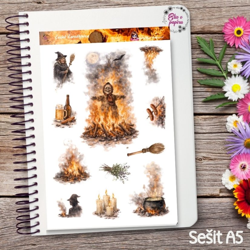 České Čarodějnice | Samolepky do diáře