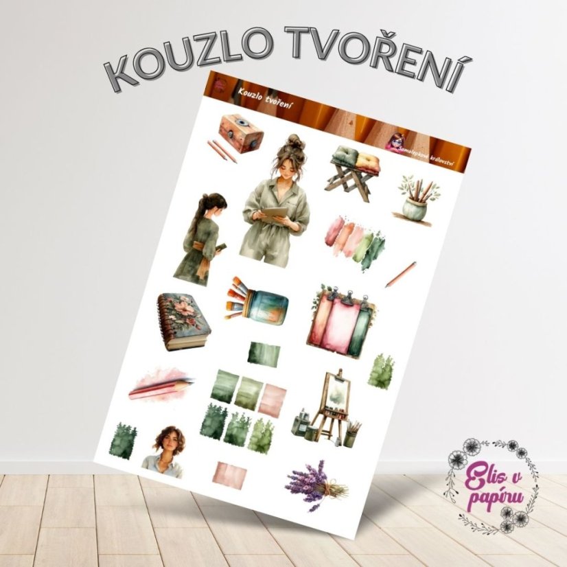 Kouzlo tvoření | Samolepky do diáře