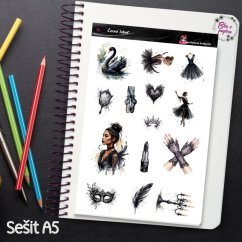 Černá labuť | Samolepky do diáře