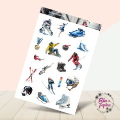 Sportovní zimní hry | Samolepky do diáře | Limitka