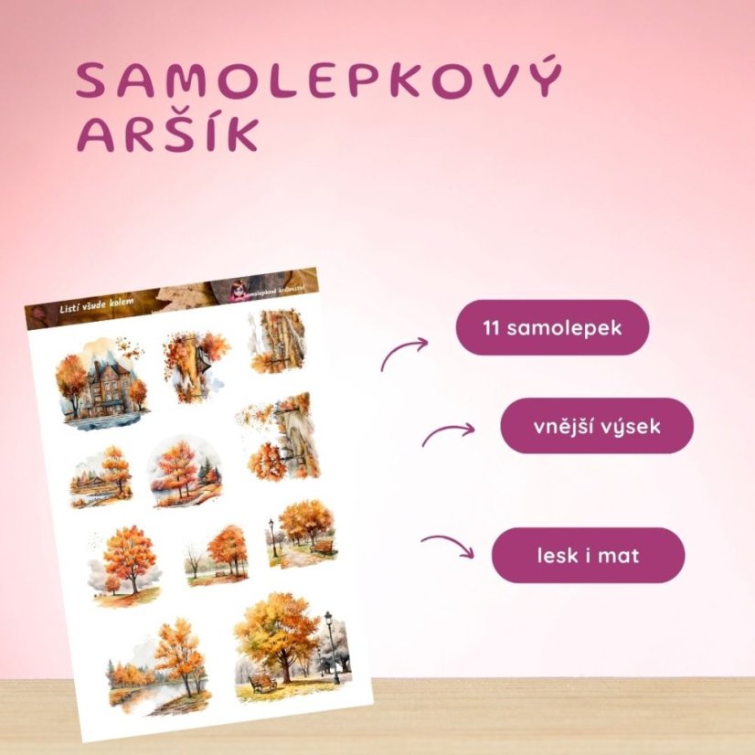 Listí všude kolem | Samolepky do diáře
