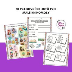 Knihovnické pracovní listy od Elis v papíru pomohou dětem rozvíjet lásku ke čtení.