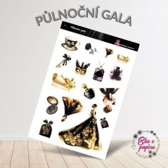 Půlnoční gala | Samolepky do diáře