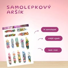 Jarní tahy štětcem | Samolepky do diáře
