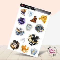 Magický svět draků | Samolepky do diáře