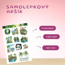 Tam, kde šumí palmy | Samolepky do diáře