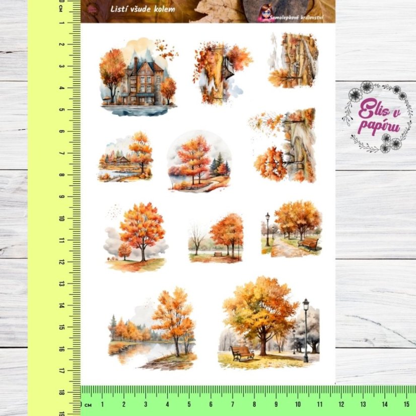 Listí všude kolem | Samolepky do diáře