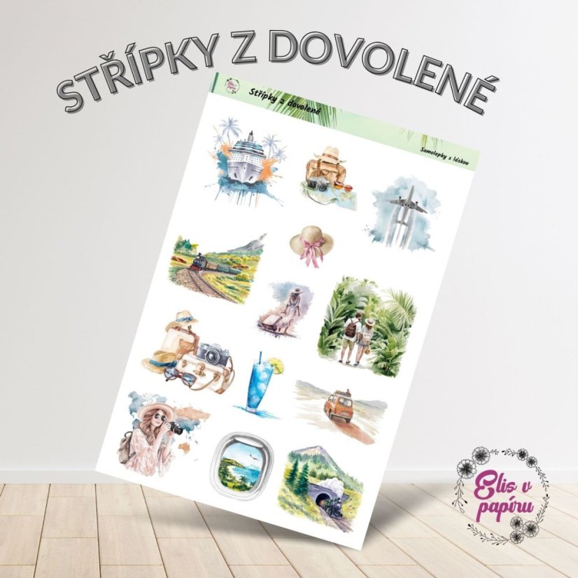 Střípky z dovolené | Samolepky do diáře