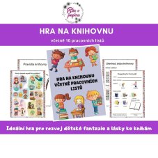 Sada hry na knihovnu a pracovních listů