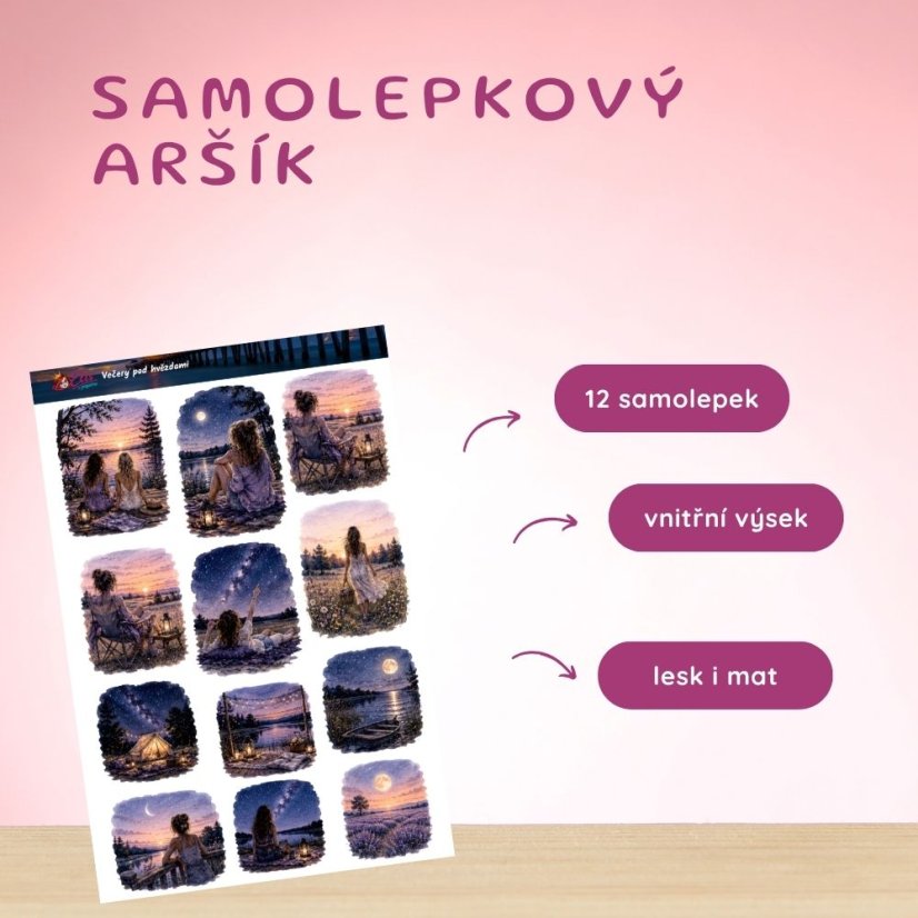Srpnový  klubový balíček |  Léto pod hvězdami | matný
