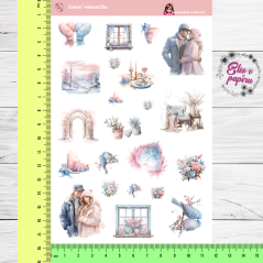 Zimní romantika | Samolepky do diáře