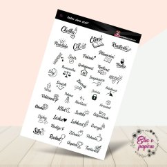 Jedno slovo stačí | Samolepky do diáře