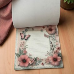 Trhací bloček s motýly