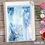 Samolepky do diáře U vody, modrá a bílá, klidné motivy, diářové samolepky, plánování, bujo, papírové samolepky, scrapbook.