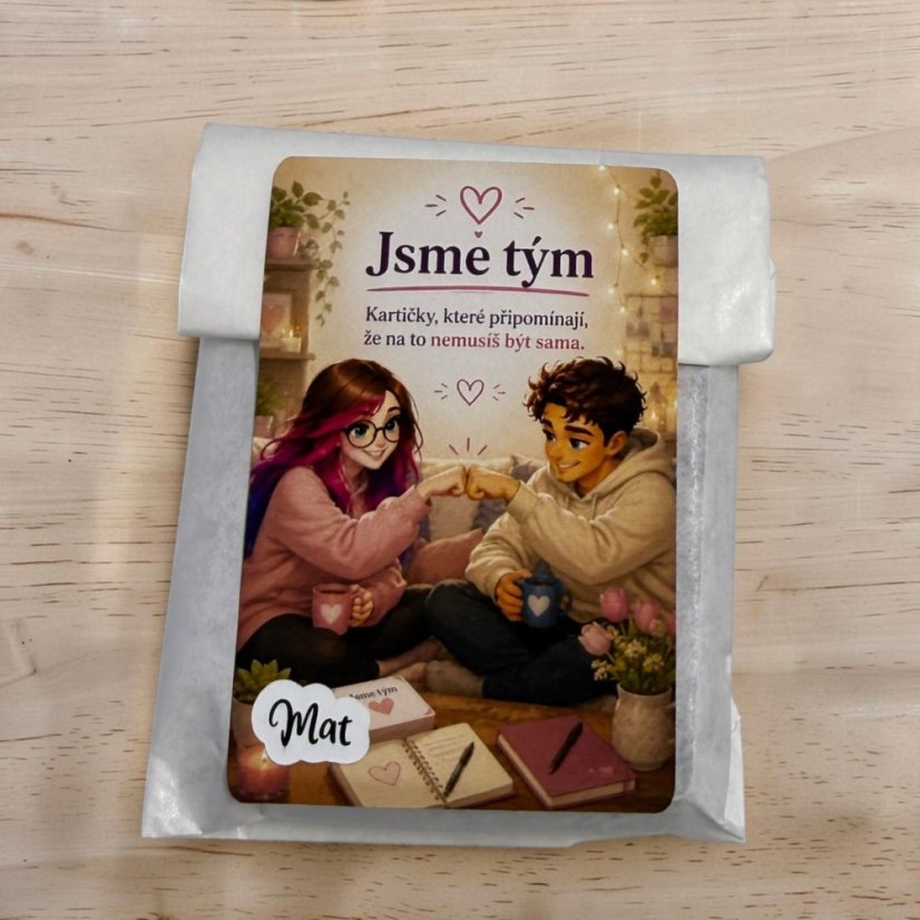 Jsme tým | Velké kusové samolepky afirmačních kartiček