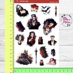 Samolepky do diáře od Elis v papíru s motivem upírů