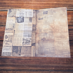 Novinový vintage sešit