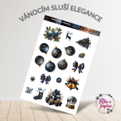 Vánocím sluší elegance | Samolepky do diáře