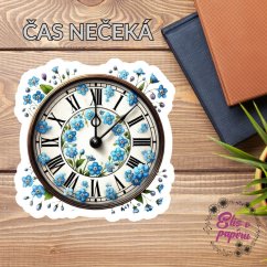 Čas nečeká | Maxi kusová samolepka pro diář i scrapbook