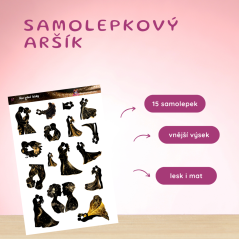 Noc plná lásky | Samolepky do diáře