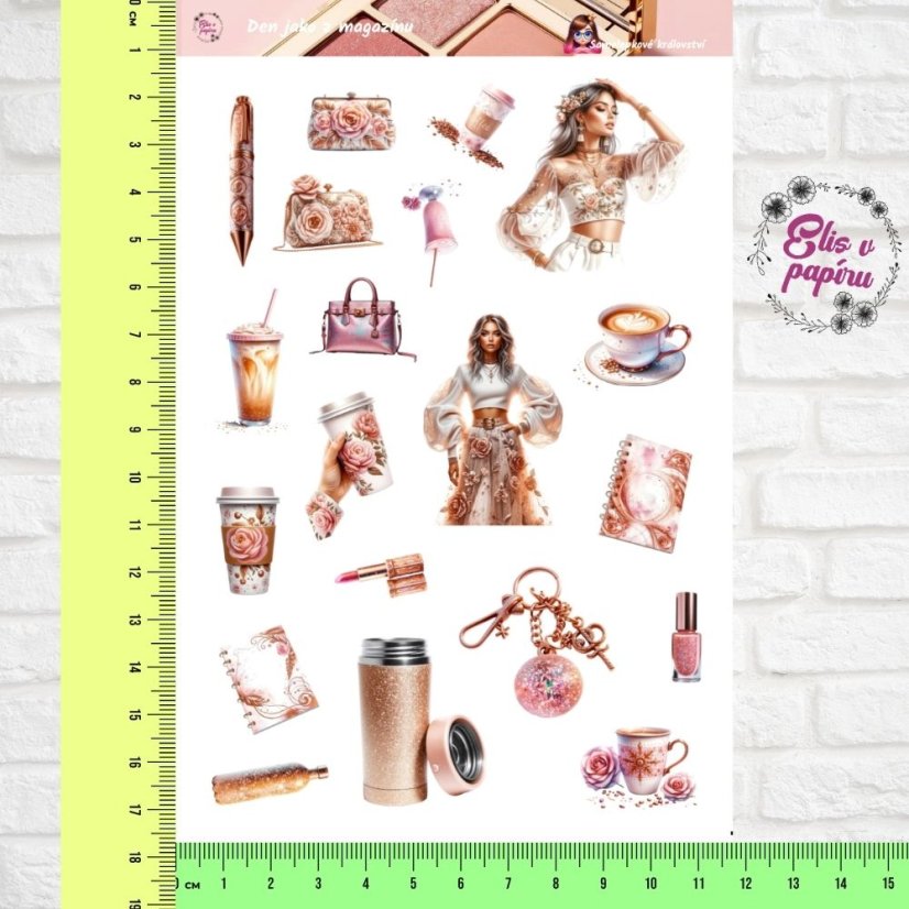 Den jako z magazínu | Samolepky do diáře