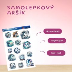 Znamení zvěrokruhu – Rak | Samolepky do diáře