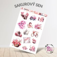 Sakurový sen | Samolepky do diáře