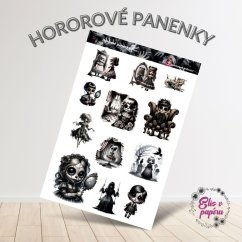 Hororové panenky | Samolepky do diáře