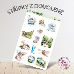 Střípky z dovolené | Samolepky do diáře