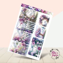 Když květy hlídají domov | Samolepky do diáře