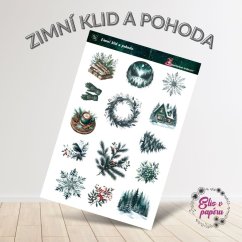 Zimní klid a pohoda | Samolepky do diáře