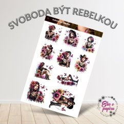 Svoboda být rebelkou | Samolepky do diáře