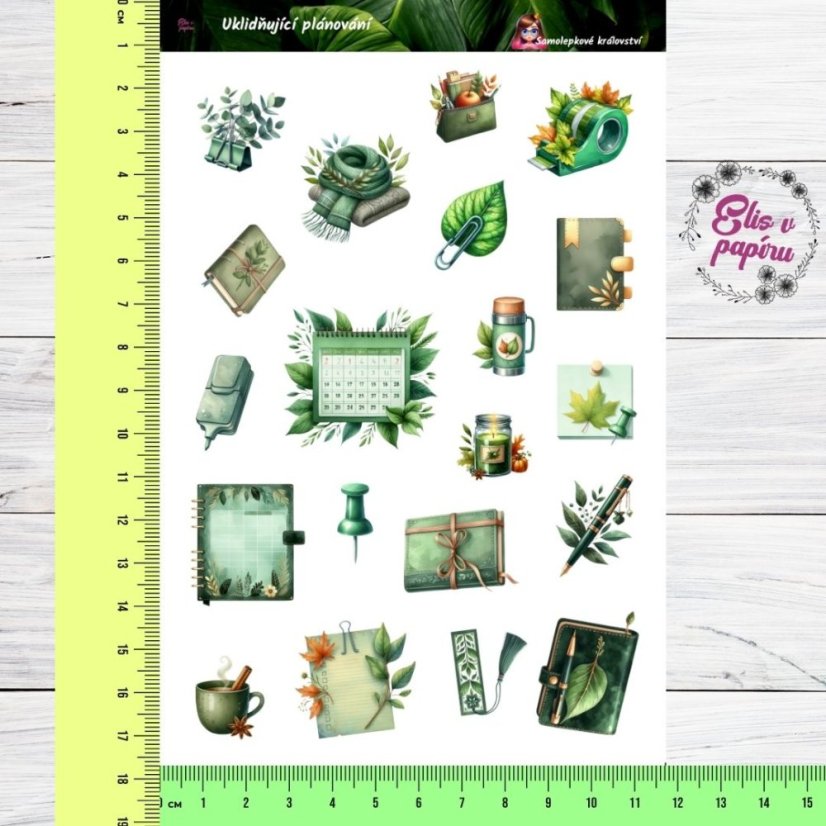 Uklidňující plánování | Samolepky do diáře