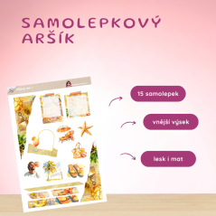 Plážový den 1 | Samolepky do diáře