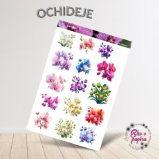 Orchideje | Samolepky do diáře