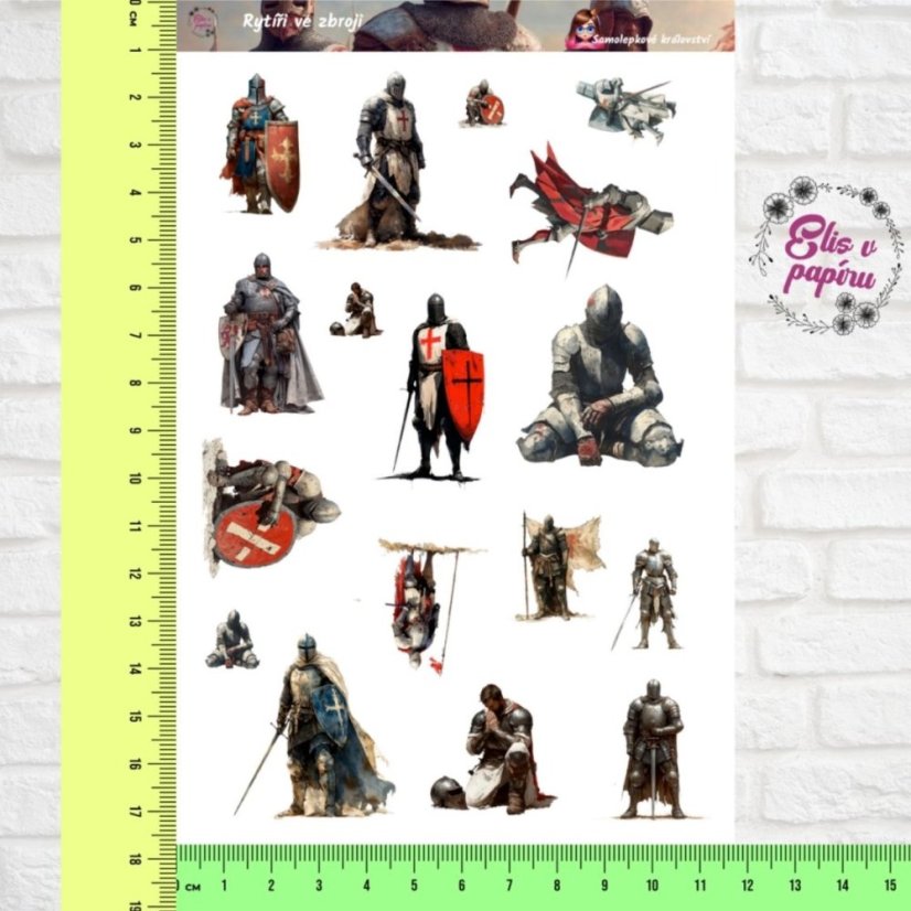 Rytíři ve zbroji | Samolepky do diáře