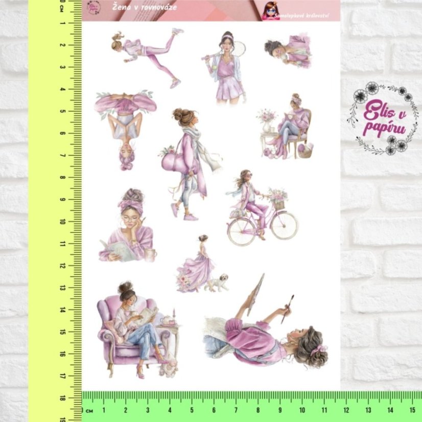 Žena v rovnováze | Samolepky do diáře