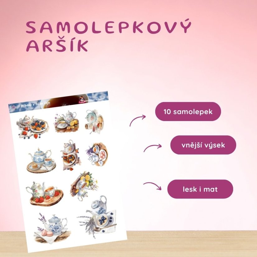 Příběhy v šálku čaje | Samolepky do diáře