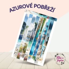 Azurové pobřeží | Samolepky do diáře