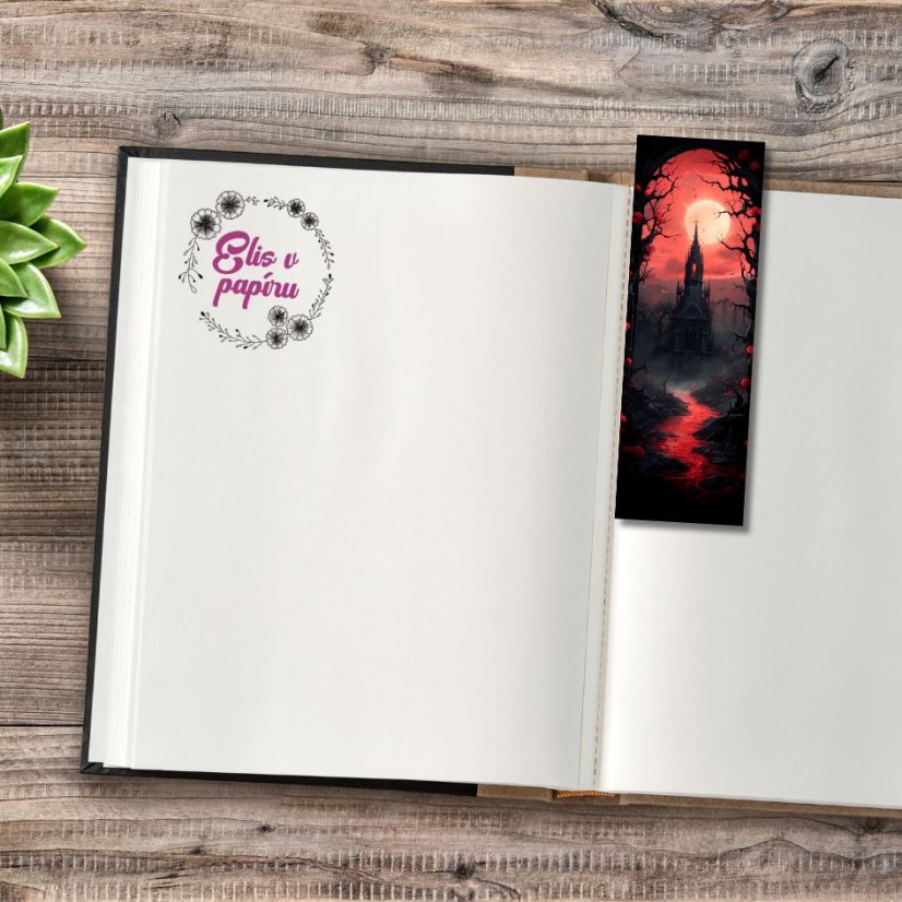Záložky do knihy s motivem temných fantasy obrázků