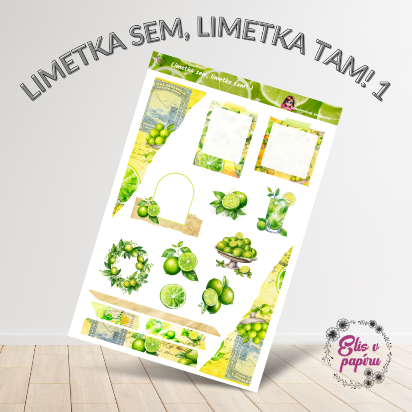 Limetka sem, limetka tam! 1 | Samolepky do diáře