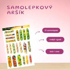Ovocné tahy štětcem | Samolepky do diáře