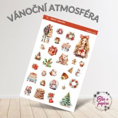 Samolepky od Elis v papíru s motivem Vánoc