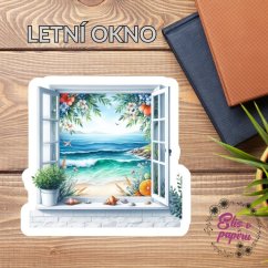 Letní okno | Samolepky do diáře