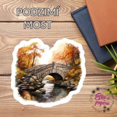 Podzimní most | Samolepky do diáře