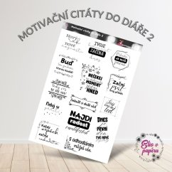 Motivační citáty do diáře 2 | Samolepky do diáře s českými texty