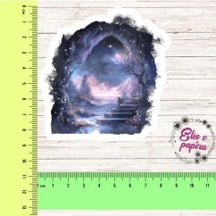 Jeskyně s výhledem na oceán | Maxi kusová samolepka pro diář i scrapbook